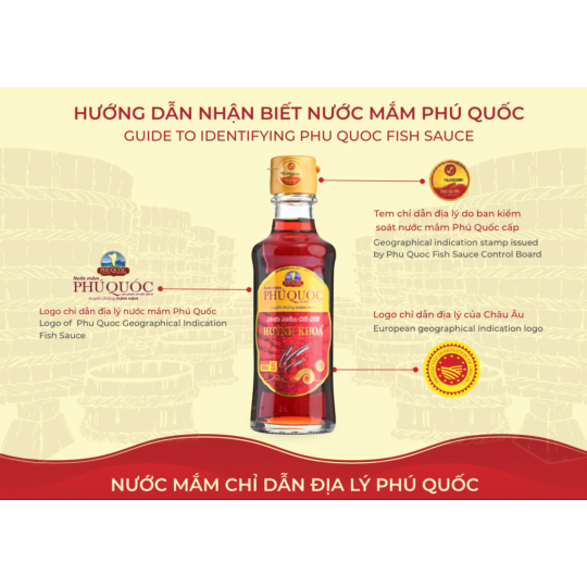 Nước mắm truyền thống Cốt Nhĩ 40 đạm Chai 200ml  và 205ml (Hộp 6 chai)