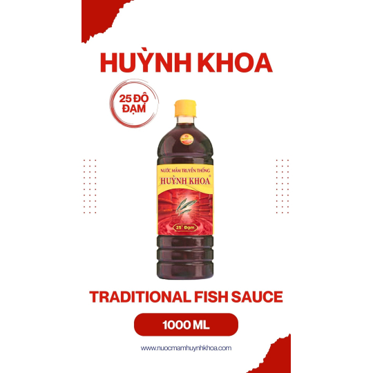 Nước mắm truyền thống 25 đạm chai 1000ml