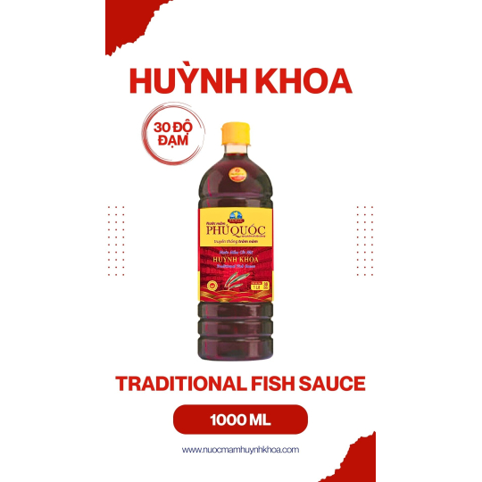 Nước Mắm Truyền Thống Cốt Nhĩ 30 Đạm Chai 1000ml   