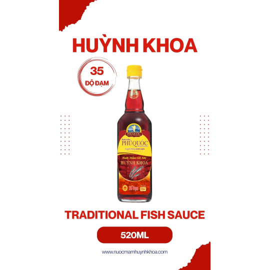 Nước Mắm Truyền Thống Cốt Nhĩ 35 Đạm Chai 500ml