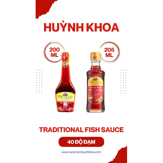Nước Mắm Truyền Thống Cốt Nhĩ 45 Đạm Chai 200ml - 205ml (Hộp 6 chai)