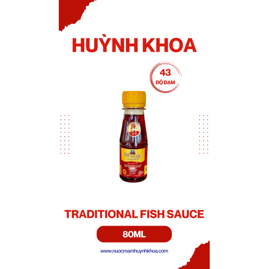 Nước Mắm Truyền Thống Cốt Nhĩ 43 Đạm Chai 80ml