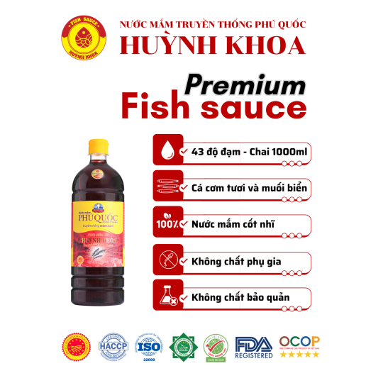 Nước Mắm Truyền Thống Cốt Nhĩ 43 Đạm Chai 1000ml