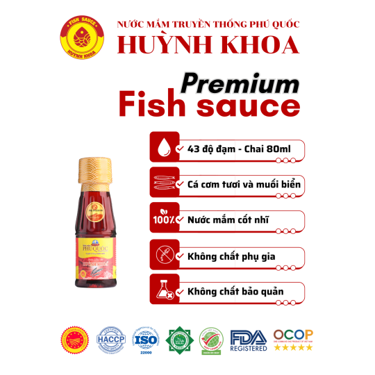 Nước Mắm Truyền Thống Cốt Nhĩ 43 Đạm Chai 80ml