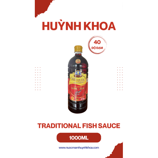 Nước Mắm Truyền Thống Cốt Nhĩ 40 Đạm Chai 1000ml