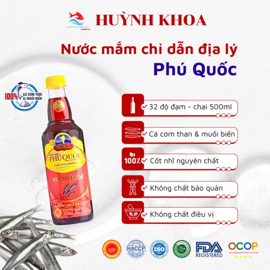 Nước Mắm Truyền Thống Cốt Nhĩ 32 Đạm Chai 500ml