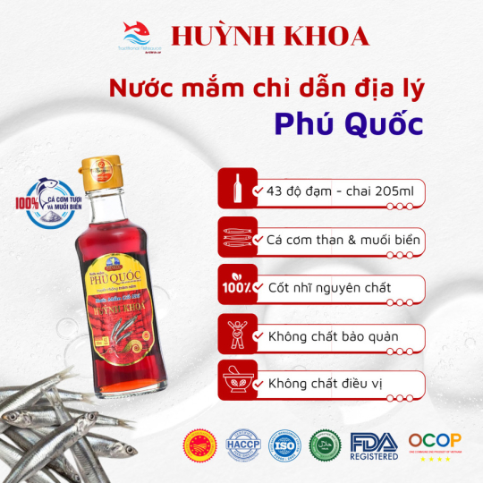 Nước Mắm Truyền Thống Cốt Nhĩ 43 Đạm Chai 200ml - 205ml (Hộp 6 chai)